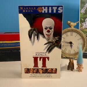 It VHS 1990 Warner Bros Hits | Stephen King Horror | Tested & Works